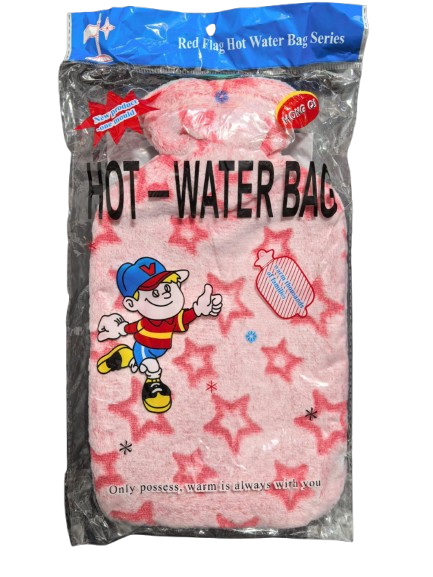 HONG bouillotte en caoutchouc 2 litres 20 x 36 cm + housse en velours