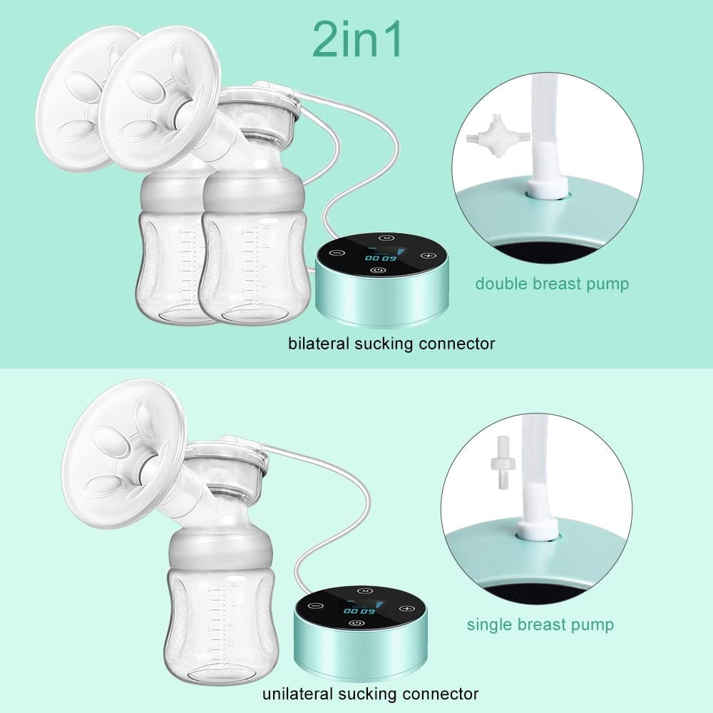 PIAEK dobbelt elektrisk brystpumpe BPA FREE
