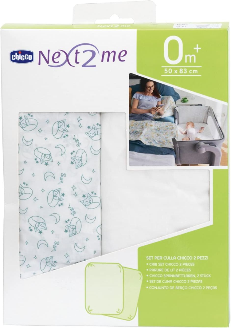 CHICCO NEXT2ME drap-housse pour berceau x2 50x83