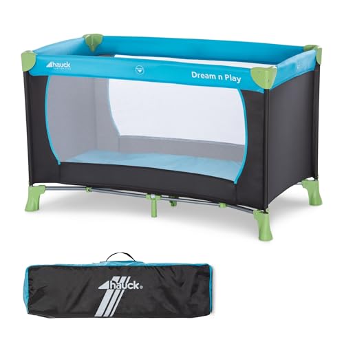 Hauck Dream N Play Waterblue – łóżeczko turystyczne i torba transportowa
