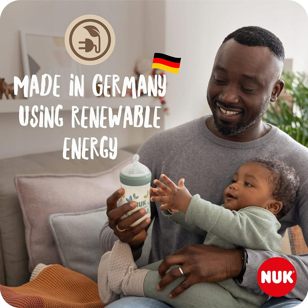 NUK for Nature zestaw 2 x butelka + smoczek kontrola temperatury