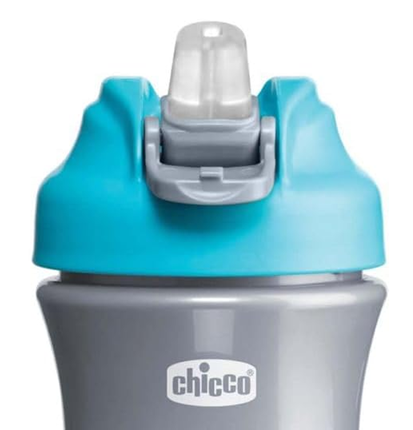 CHICCO Pop-up Cup kubek niekapek z ustnikiem i słomką 350 ml 2 lata+