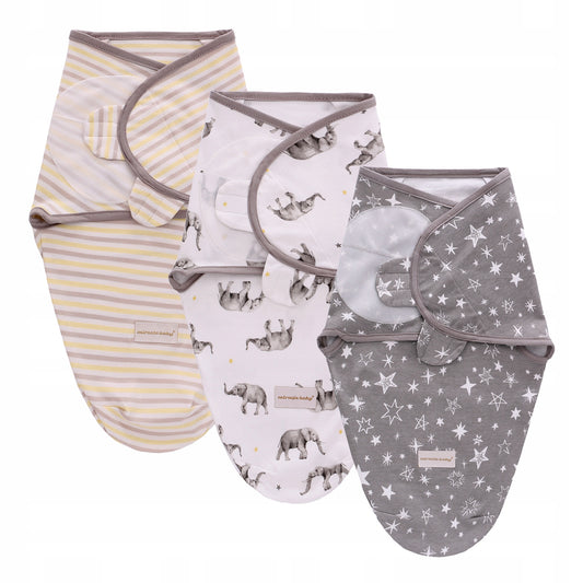 MIRACLE BABY gigoteuse emmaillotage 0-3 mois x3