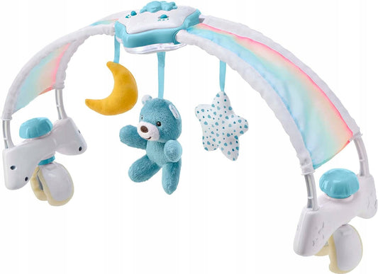 CHICCO Rainbow Sky 2w1 pałąk do wózka i pozytywka z lampką nocną