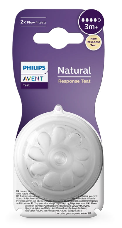 Philips Avent Natural Response smoczki Flow 4 3m+ x2 — zdjęcie 2