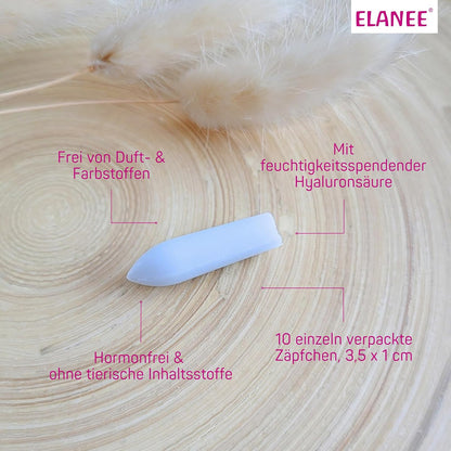 ELANEE nawilżające globulki dopochwowe bez hormonów x10 – zdjęcie produktu 5