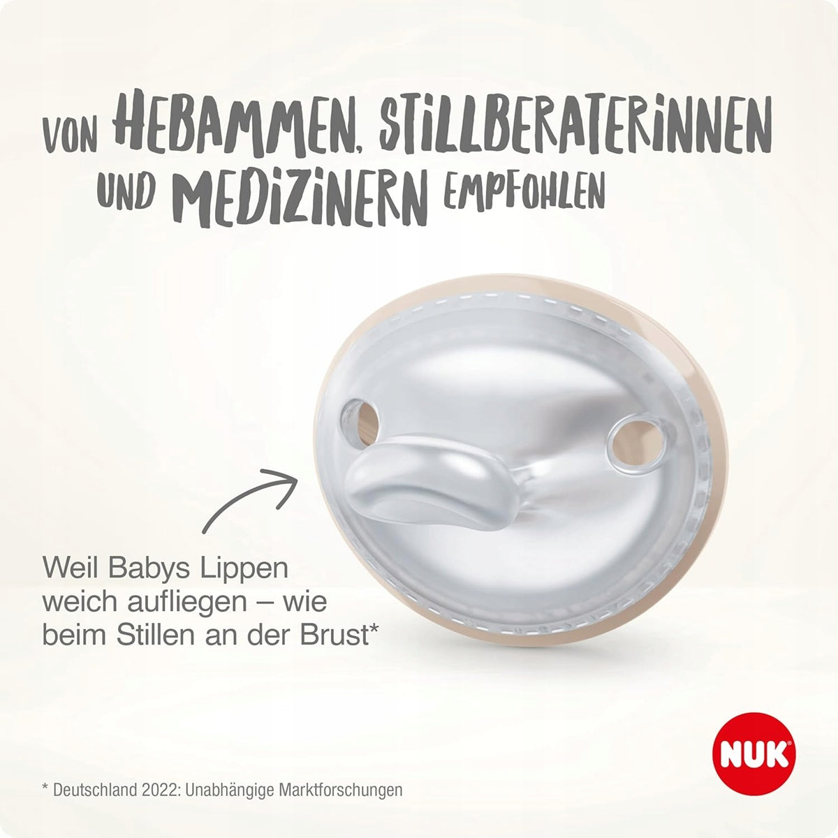 NUK MommyFeel sucette apaisante x2 0-9 mois