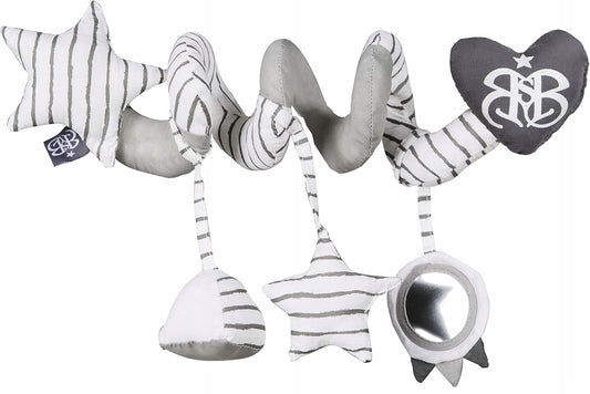 ROBA Rock Star Baby spirale avec hochet et miroir pour poussette et lit bébé