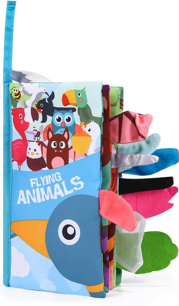 ZAWAER Flying Animals livre sensoriel SUSPENSION 12,5 x 22 cm