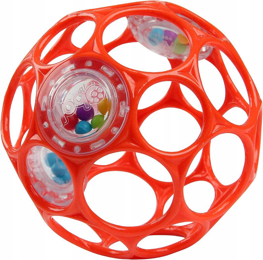 BRIGHT STARTS Oball Rattle gryzak chwytak z grzechotkami 10 cm