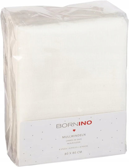 BORNINO langes en mousseline 80x80 x8