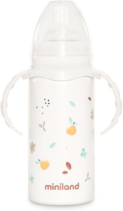 MINILAND Thermobaby bouteille isotherme en acier inoxydable 240 ml 0+