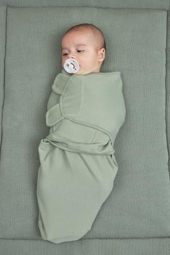 Meyco Baby SwaddleMeyco langes d’emmaillotage en coton, 2 pièces, 0-3 mois