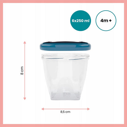 BABYMOOV Babybols pojemniki 6 x 250 ml