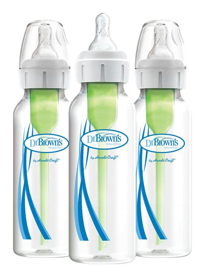 Bouteille anti-colique Dr. Brown's Options+ étroite 3x 250 ml en plastique
