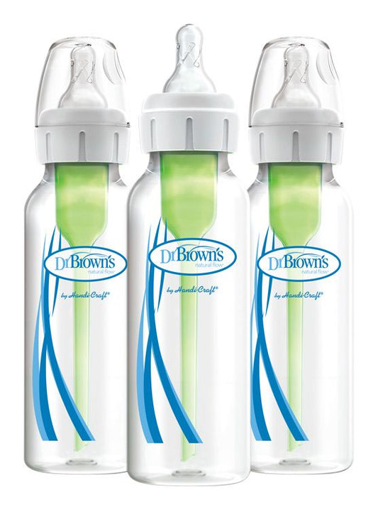 Bouteille anti-colique Dr. Brown's Options+ étroite 3x 250 ml en plastique