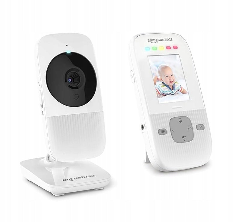 AMAZON BASICS A30 niania elektroniczna 2" biała, kamera i monitor z ekranem 2"
