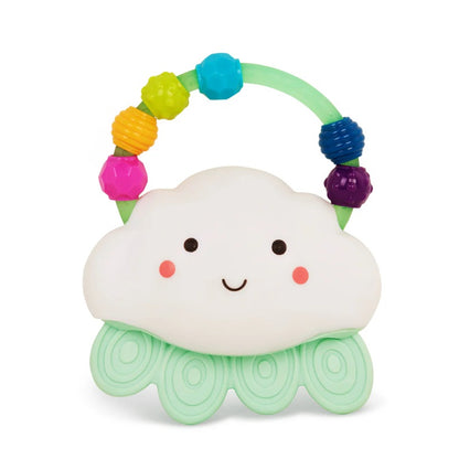 B.TOYS Rain-Glow Squeeze lampe en silicone avec anneau de dentition NUAGE 11x13 cm