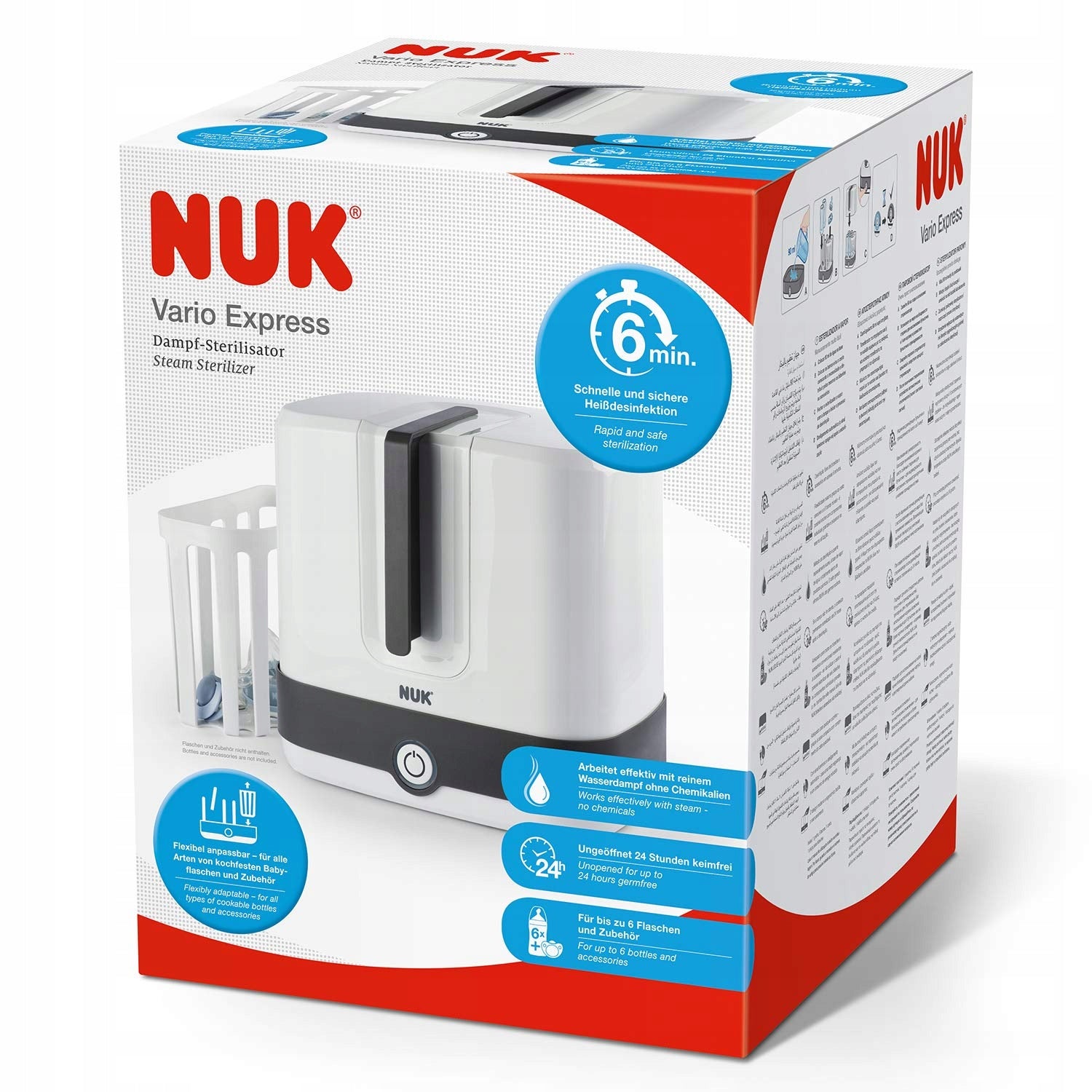 NUK Vario Express Dampfsterilisator 6 Minuten – Produktbild 5