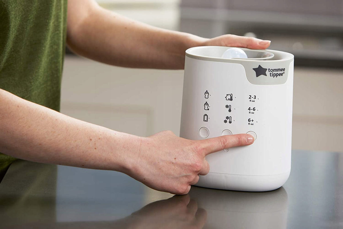 TOMMEE TIPPEE all-in-one podgrzewacz zaawansowany do butelek i słoików, szary, z automatycznym timerem