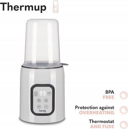 LIONELO podgrzewacz do butelek Thermup, BPA free, z ochroną przed przegrzaniem i termostatem