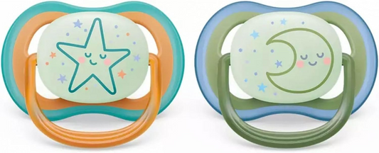PHILIPS AVENT Ultra Air Night succhietti x 2 18m+ luminosi