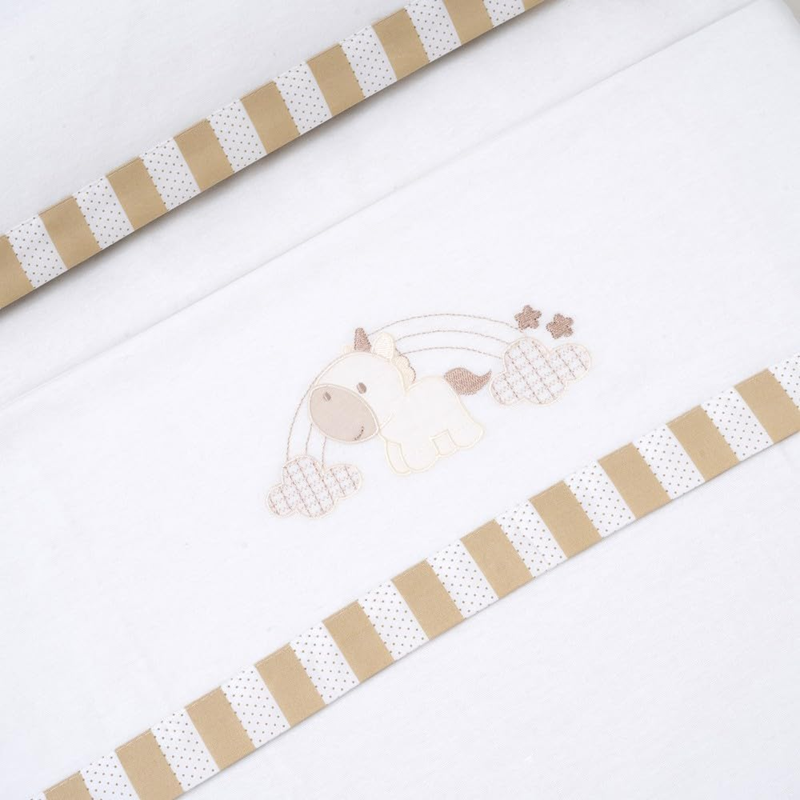 INTERBABY ensemble de literie 3 pièces 60x120 / 40x60 / 110x155