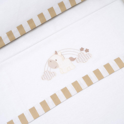 INTERBABY ensemble de literie 3 pièces 60x120 / 40x60 / 110x155