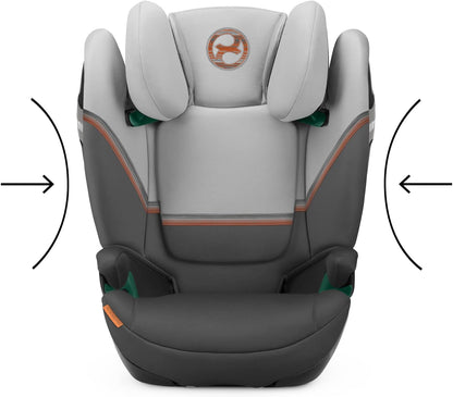 Cybex Solution S2 i-Fix fotelik samochodowy 100-150cm / 15-50kg, Lava Grey z ochroną boczną L.S.P.