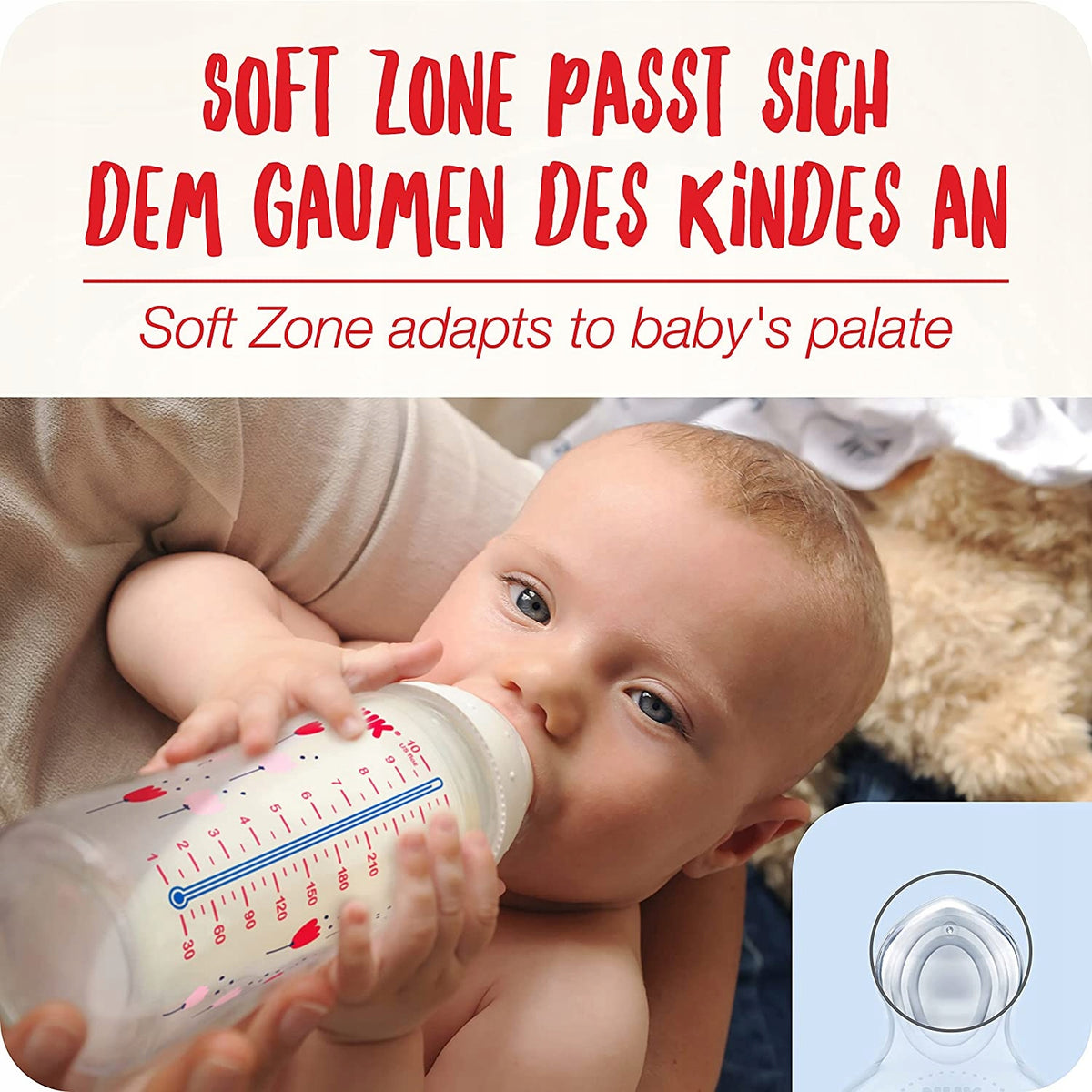 NUK No Colic zestaw butelek 2x 300 ml 0-6