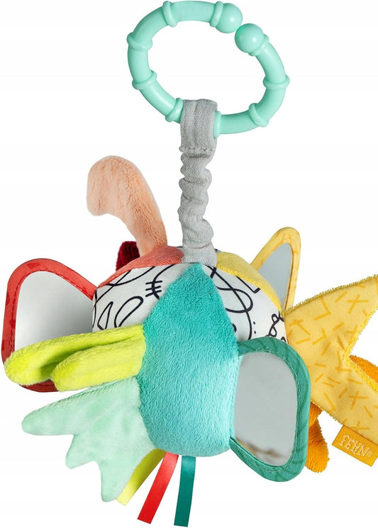 FEHN Dobabydoo suspension avec pouet et miroirs pour poussette, siège auto 23 cm