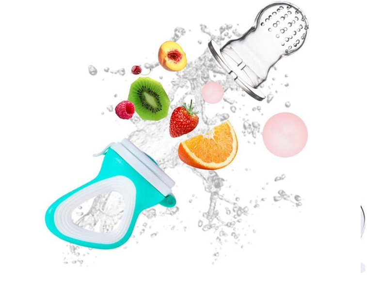 MELARQT anneau de dentition distributeur de fruits pour enfants 3-12m 2 pièces 6 embouts