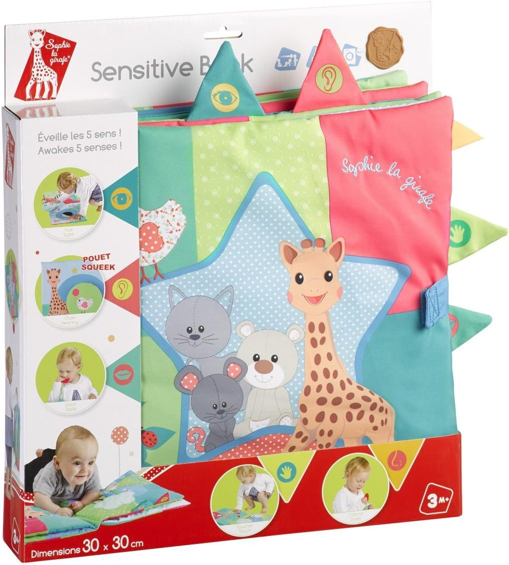 ŻYRAFA SOPHIE książeczka sensoryczna duża 30 x 30
