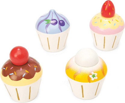 LE TOY VAN cupcakes en bois 4 pièces