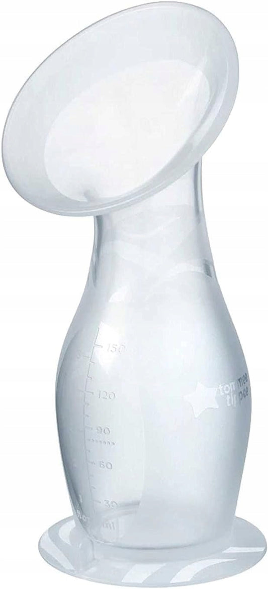 TOMMEE TIPPEE Made for Me kolektor silikonowy, BPA free, uniwersalny kolektor mleka piersiowego do odciągania i zbierania mleka