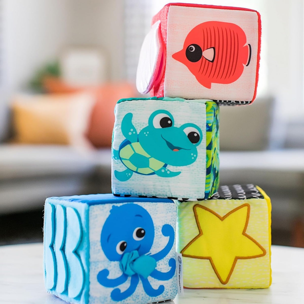 BABY EINSTEIN Explore & Discover Blocs éducatifs doux 4 pièces