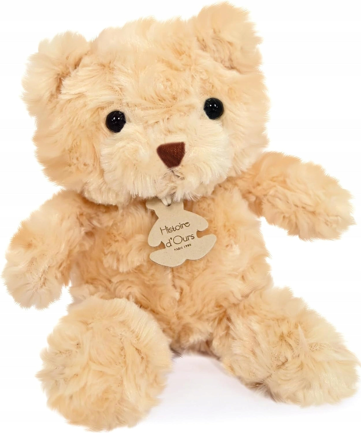 HISTOIRE de'OURS pluszowa przytulanka MIŚ 21 cm, miodowy miś dla dzieci 0+, miękki i bezpieczny