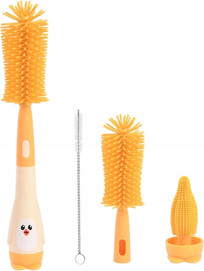 VICLOON 3en1 brosses en silicone pour le nettoyage des biberons, tétines et pailles 28cm