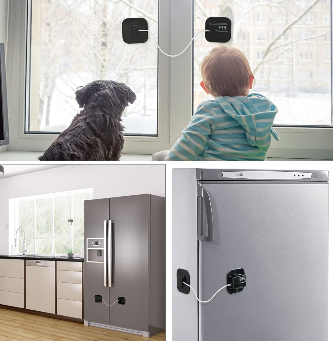 CHILD SAFETY LOCK zabezpieczenie na szyfr do szafek i szuflad 2 sztuki