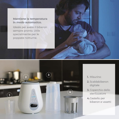NUVITA chauffe-biberon stérilisateur décongélateur 4-en-1