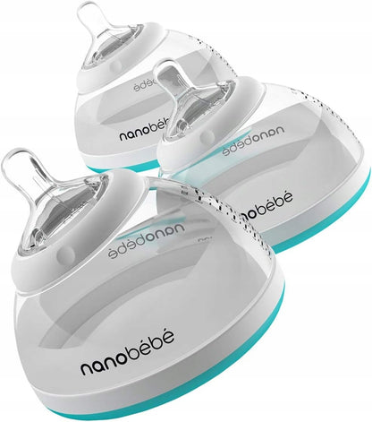 NANOBEBE lot de 3 biberons 240 ml