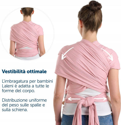 LALENI eșarfă elastică pentru purtarea bebelușului până la 15kg