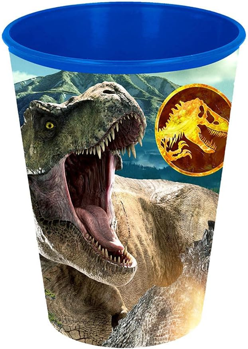 JURASSIC WORLD zestaw śniadaniowy 2 talerze i kubek 280 ml wiek 3 l+