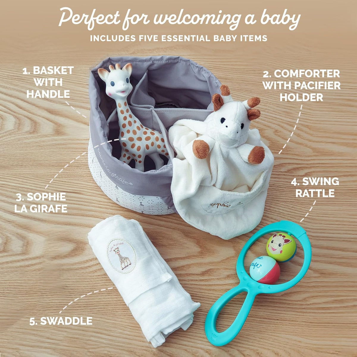 Sophie la Giraffe 5-piece gift set