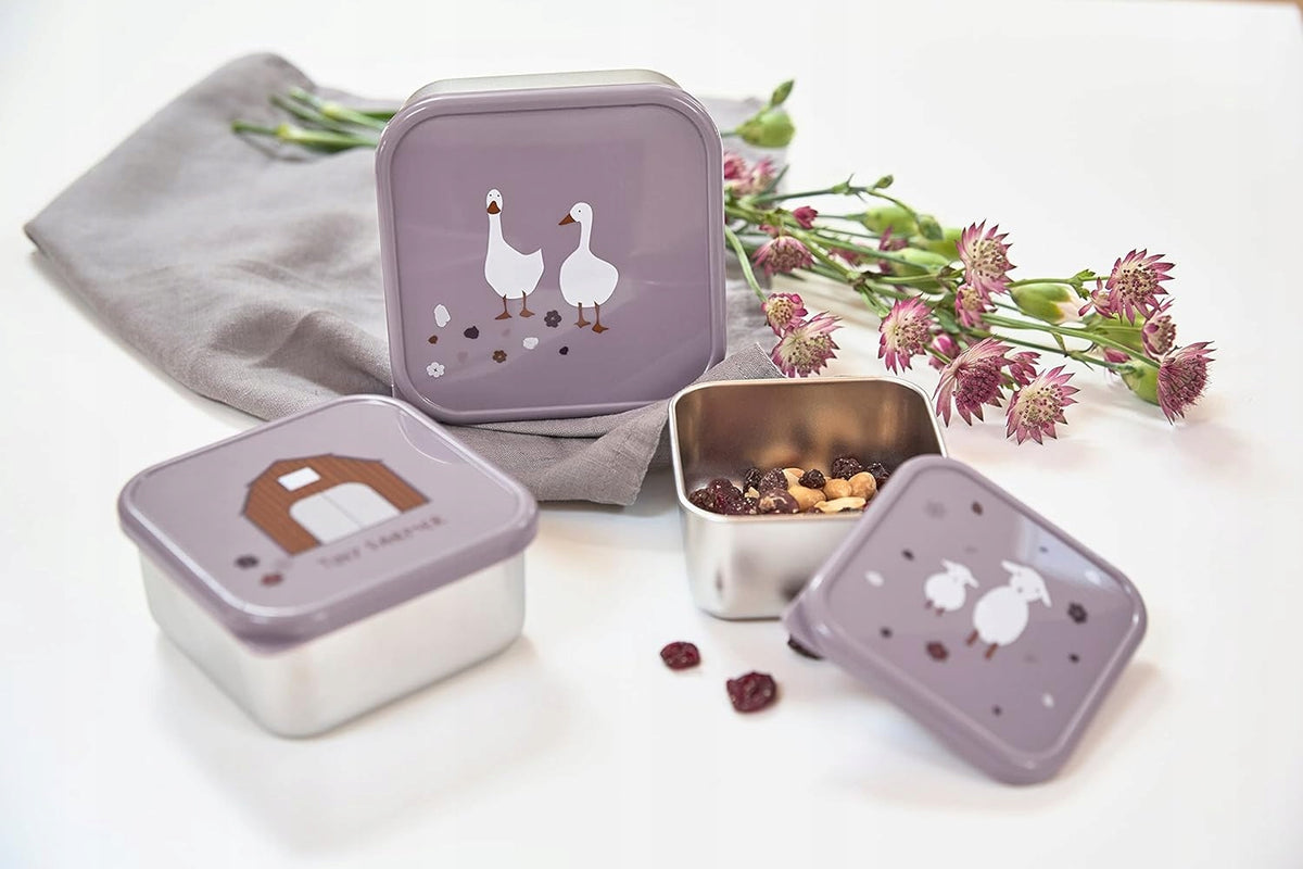 LASSIG Snackbox din oțel CUTII PENTRU GUSTĂRI x3 – fotografia produsului 3