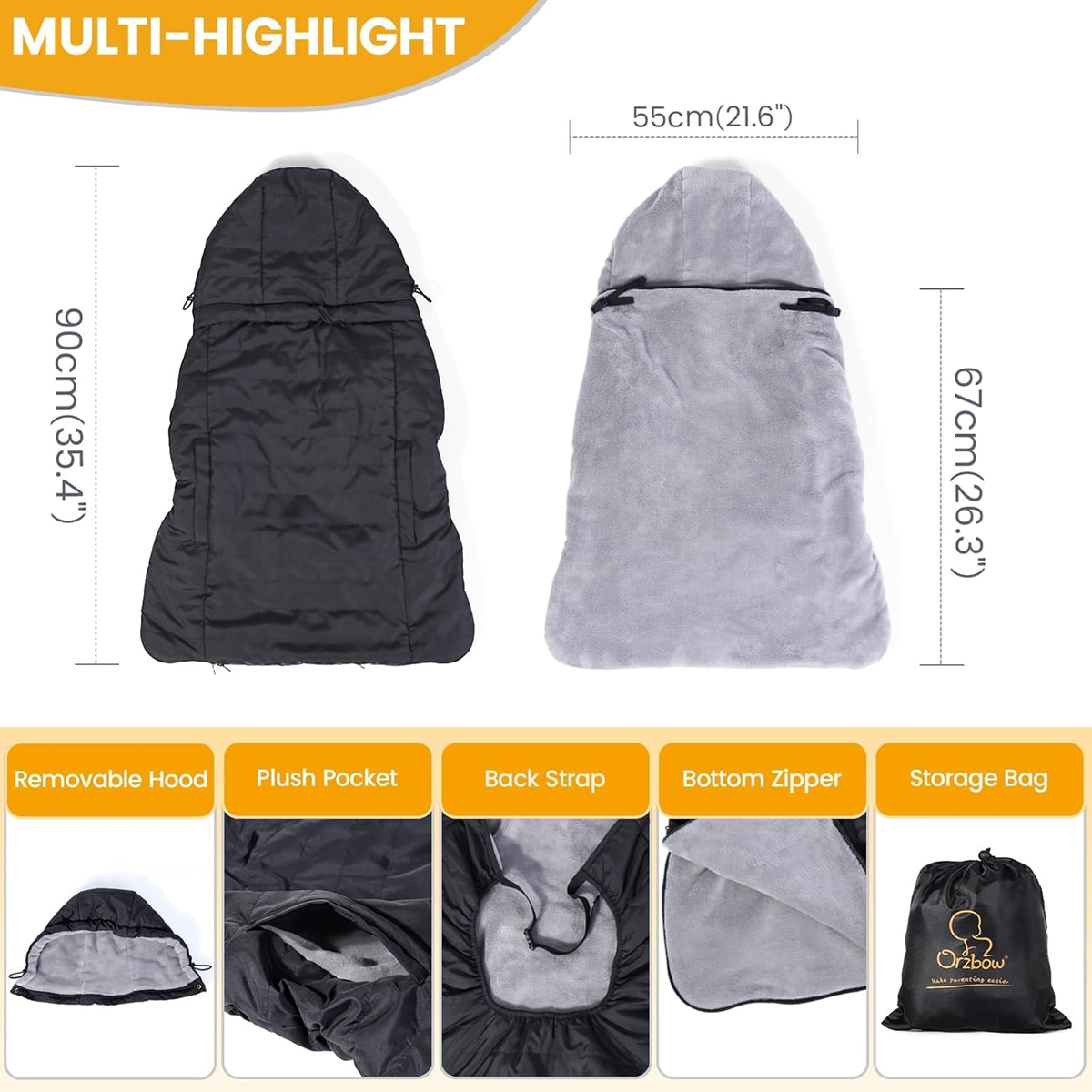 ORZBOW carrier cover with hood