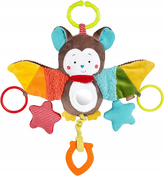 FEHN pendente com chocalho e pega para carrinho, cadeira auto MORAcego 29 cm