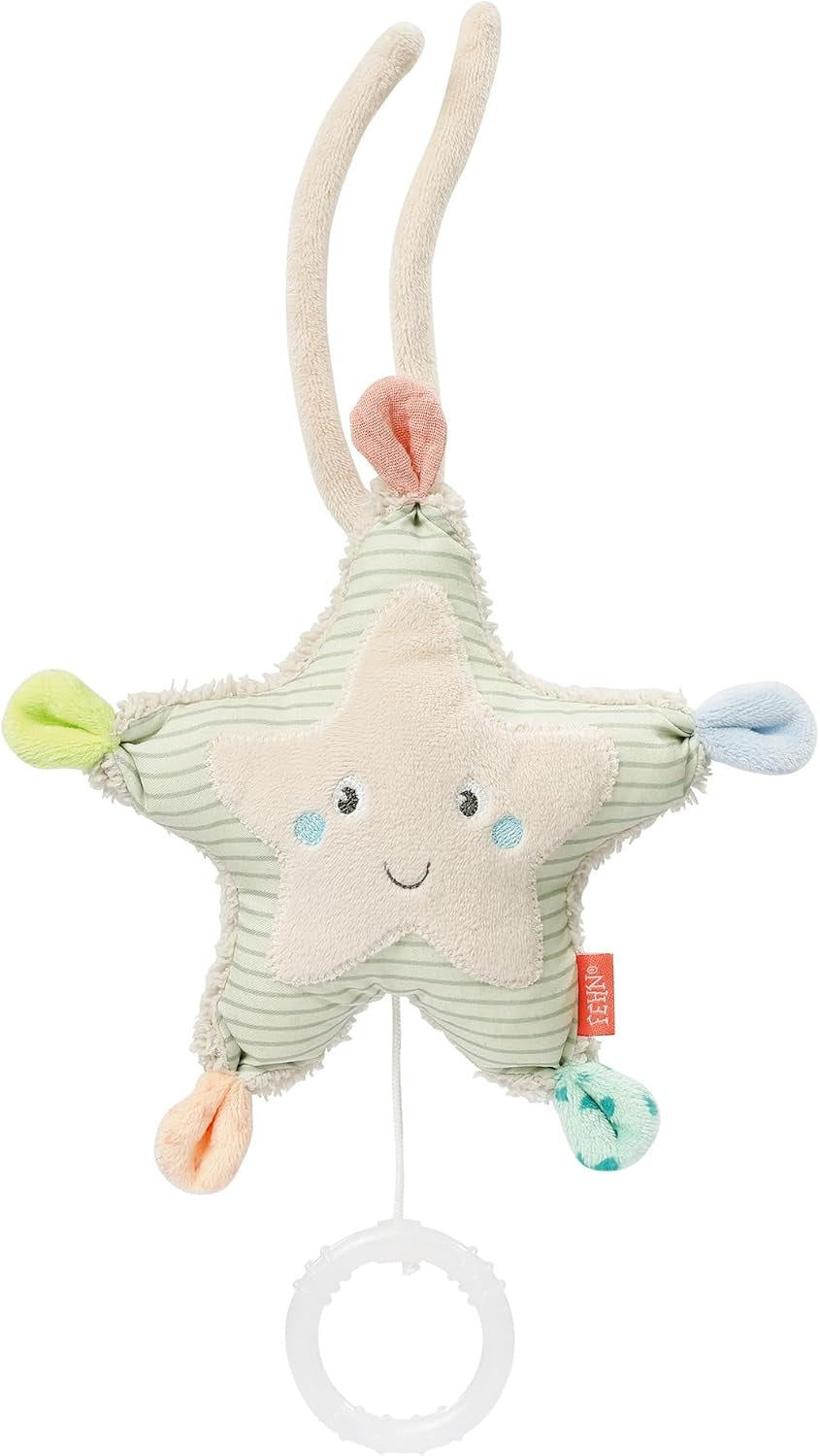 FEHN suspension avec boîte à musique « Sais-tu combien il y a d’étoiles ? » ÉTOILE 20 cm