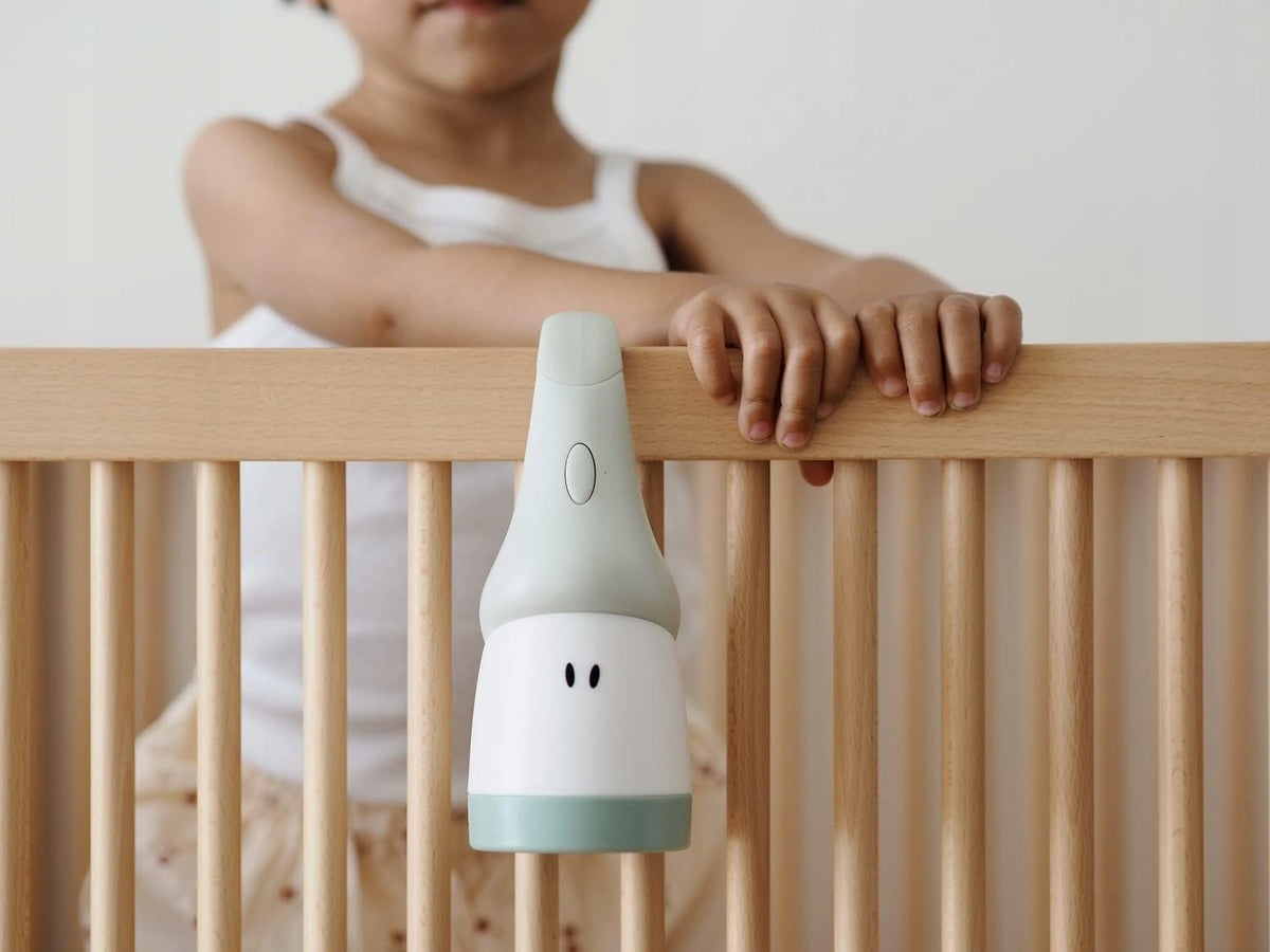 BEABA Pixie 2w1 latarka przenośna lampka nocna LED, zielona lampka dziecięca przy łóżeczku