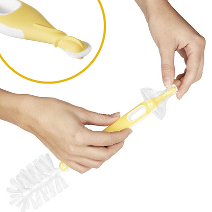 MEDELA 2en1 brosse de nettoyage pour tétines et biberons 30 cm + support
